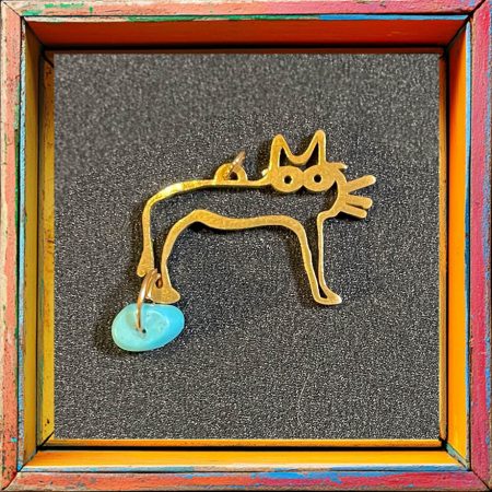 Necklace Chat Bleu